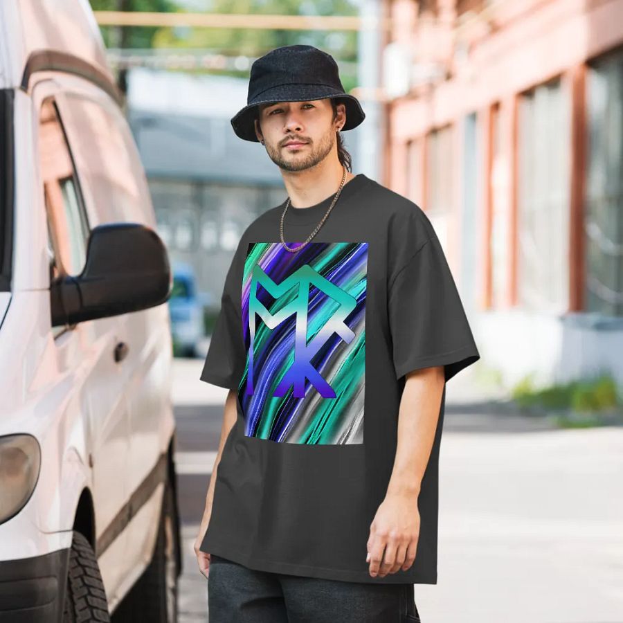 ToRk Rune Oversized Faded T-Shirt (Gay Male Tones) product image (6)