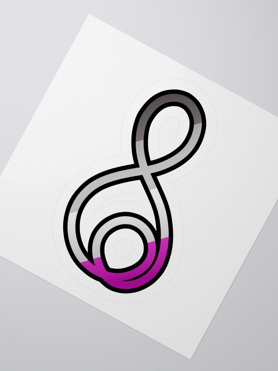 Treble Clef (Asexual) - Kiss Cut Sticker product image (6)