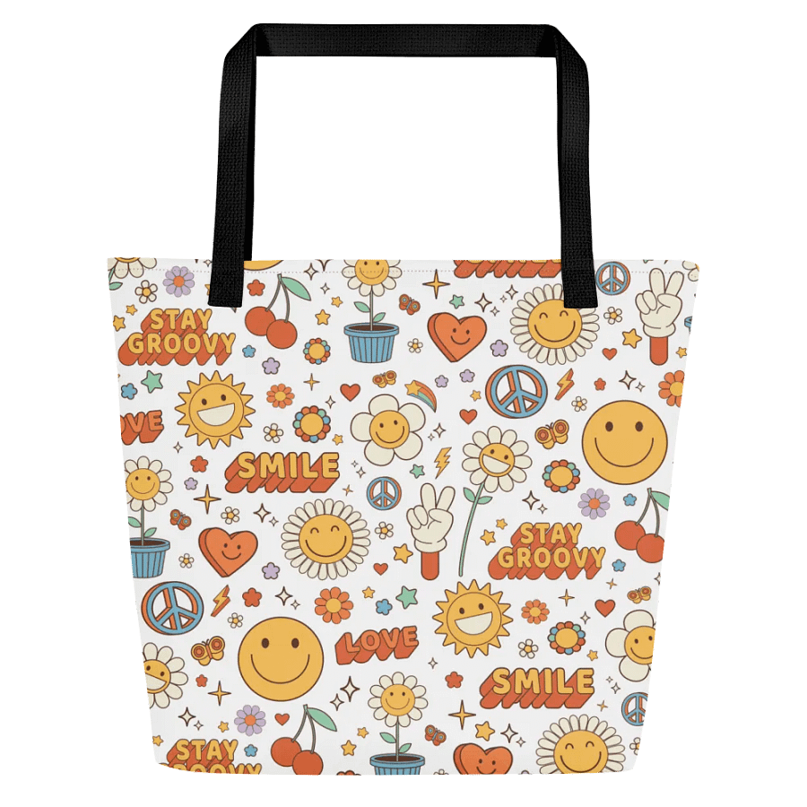 Groovy Vibes Large Tote Bag product image (1)