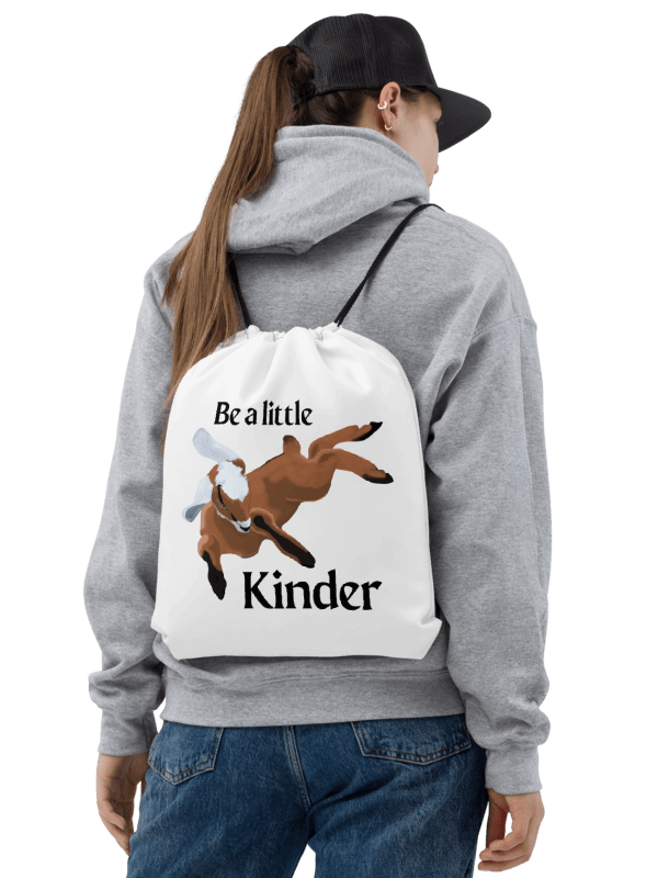 Be a Little Kinder Drawstring Bag product image (2)