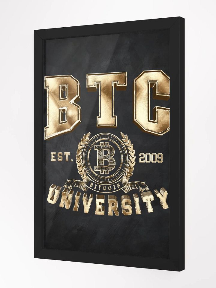 Bitcoin BTC University College Crypto Currency Blockchain Posters product image (4)