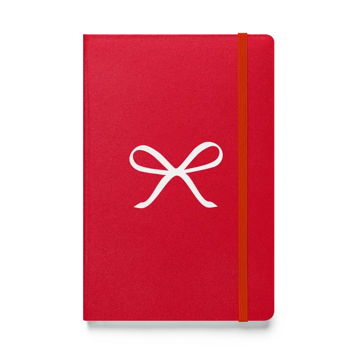 Ribbon Bow Hardcover Bound Lined Notebook product image (1)