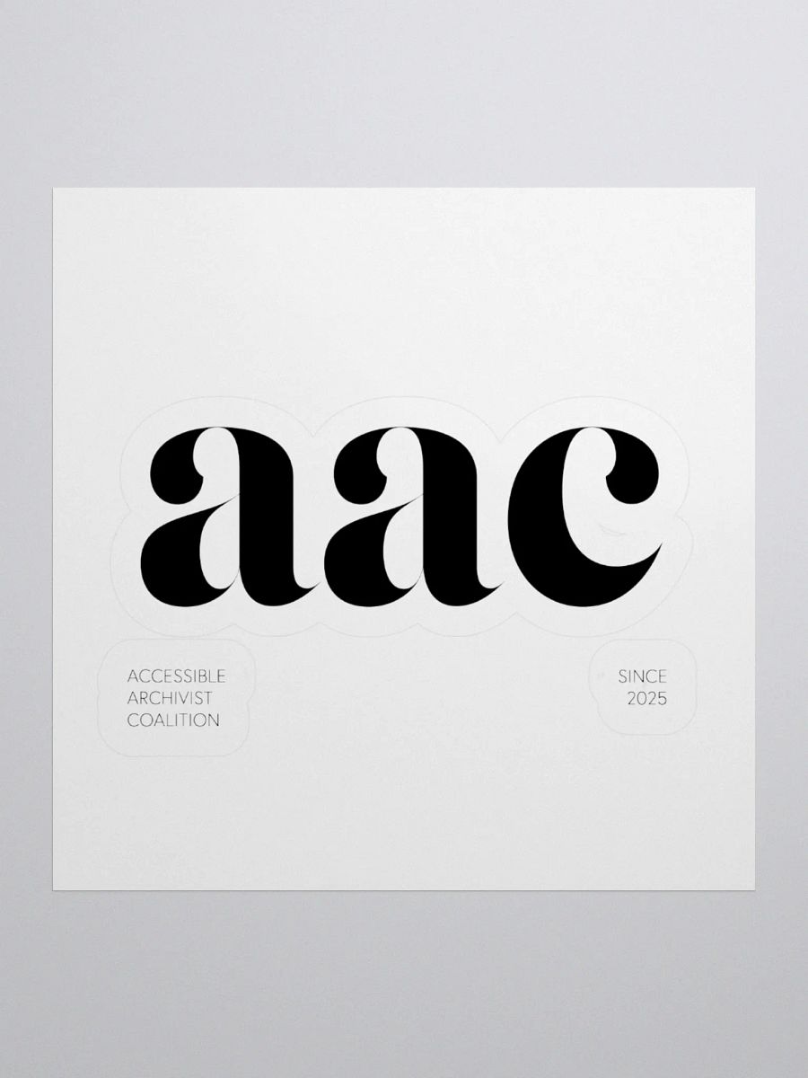 THE AAC STICKER - BLACK product image (2)