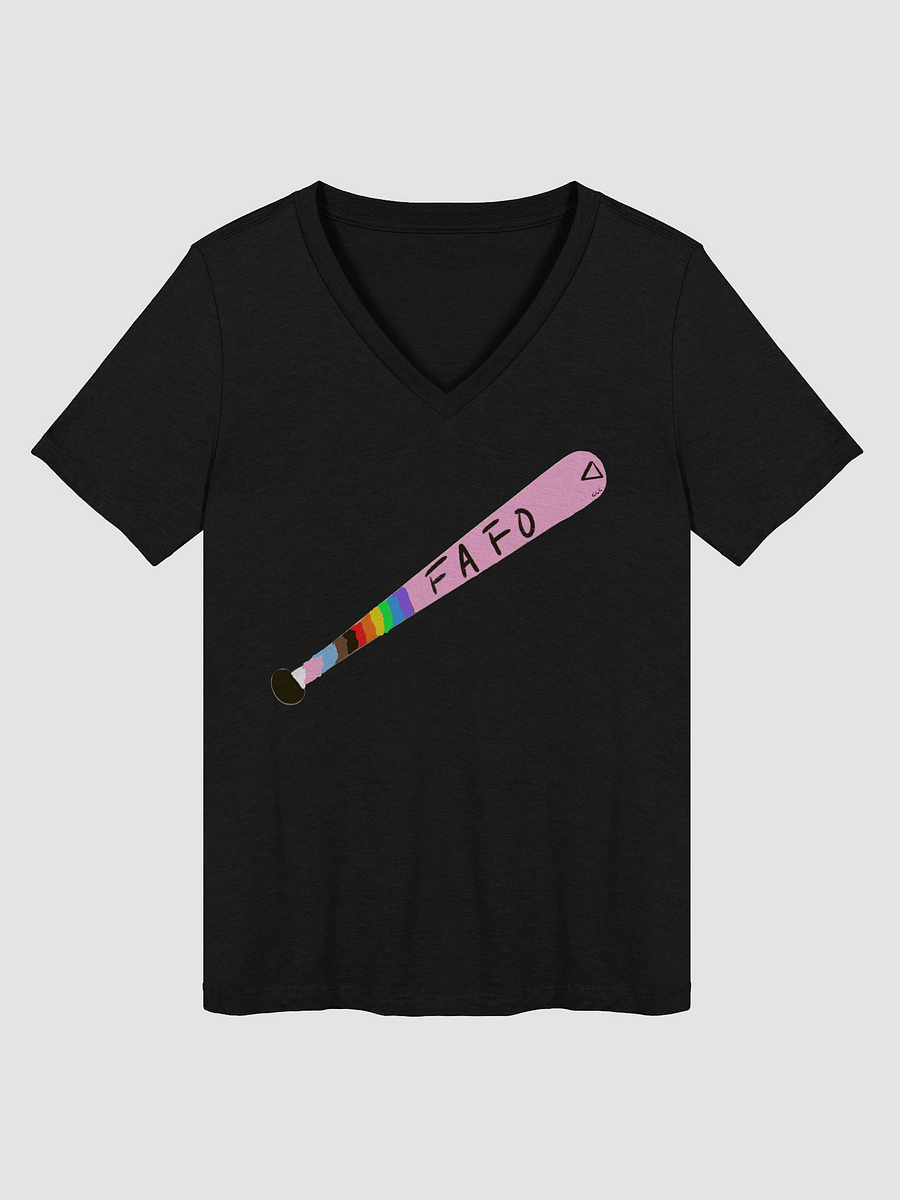 FAFO (SFW version) Relaxed V-Neck Tee product image (3)