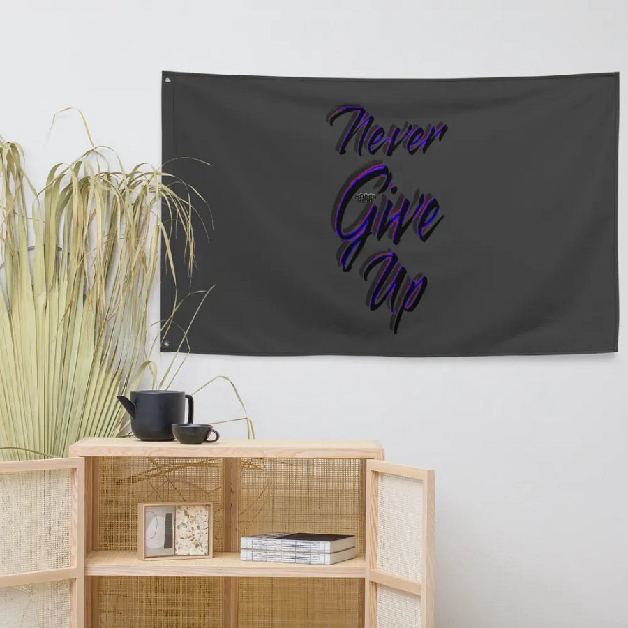 Never Give Up - Eclipse - Flag product image (7)
