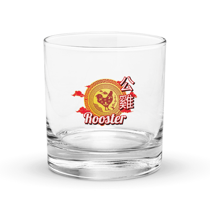 Rooster - Chinese Zodiac Rocks Glass product image (1)