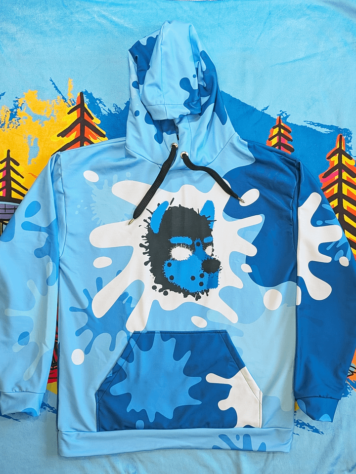 Chaos Splatter Hoodie - Blue product image (1)
