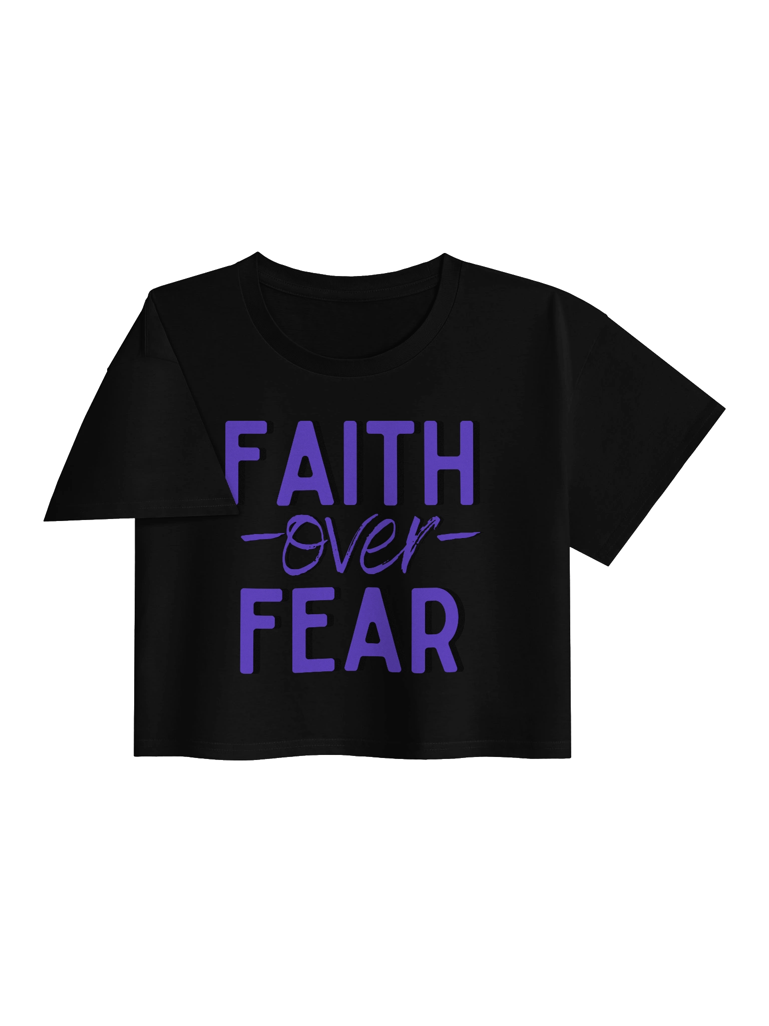 Faith Over Fear Crop Top product image (3)