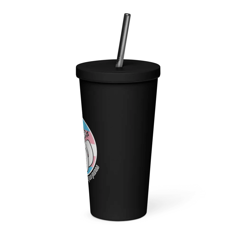 Round and Proud Manul Pride Transgender Version - Insulated Tumbler product image (7)