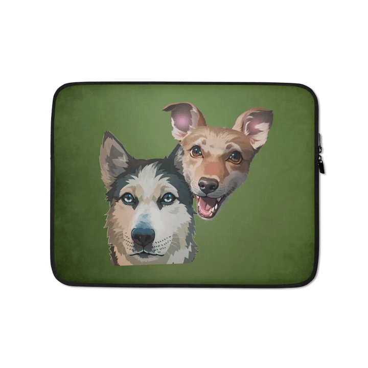 Luna and Mango Laptop Sleeve product image (1)