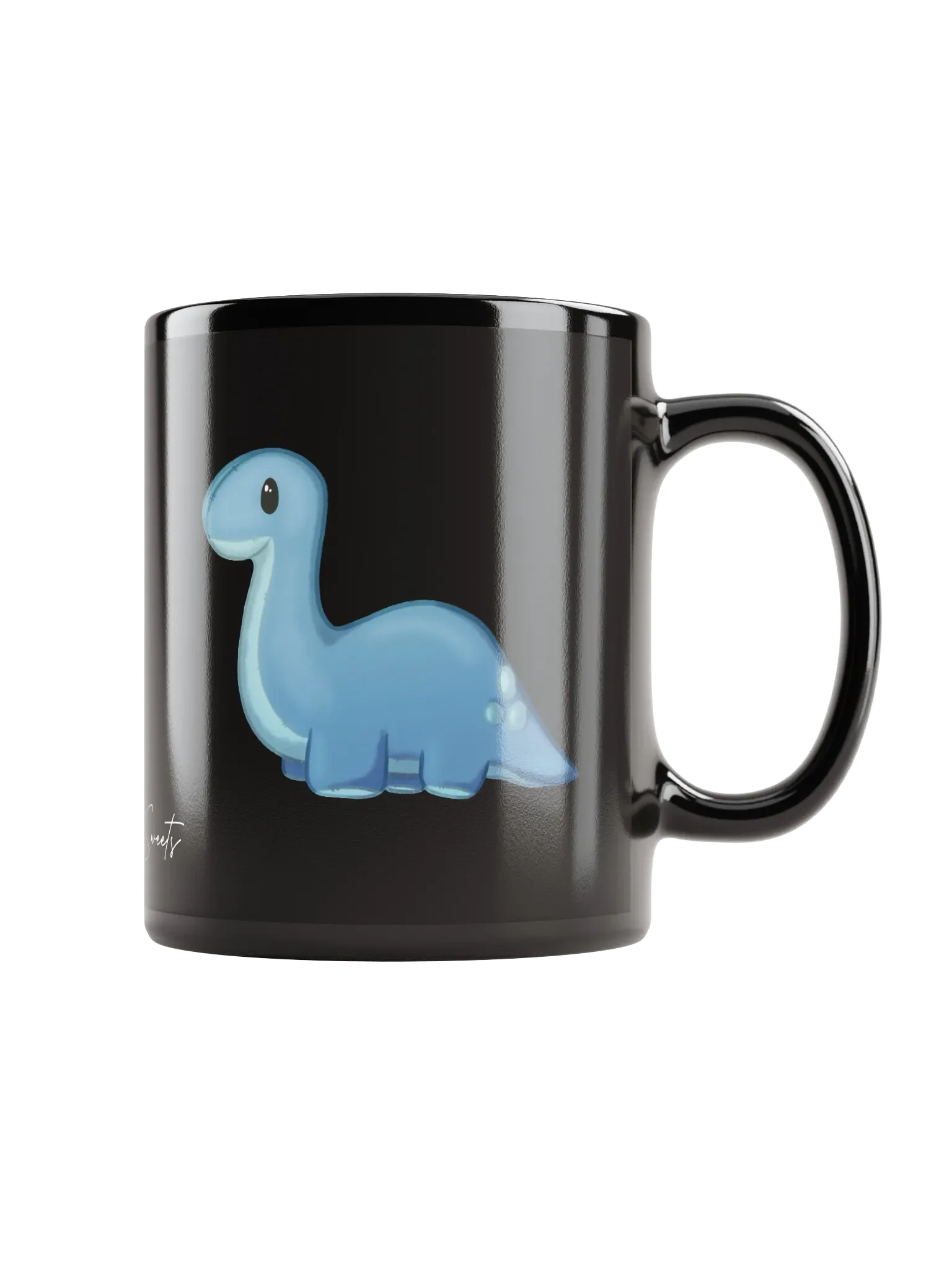 Brontosaurus Plushie Mug (black) product image (1)