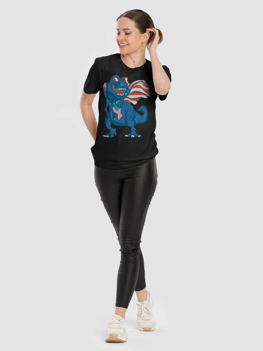 USA Patriotic T-Rex Dinosaur American Flag T-Shirt product image (107)