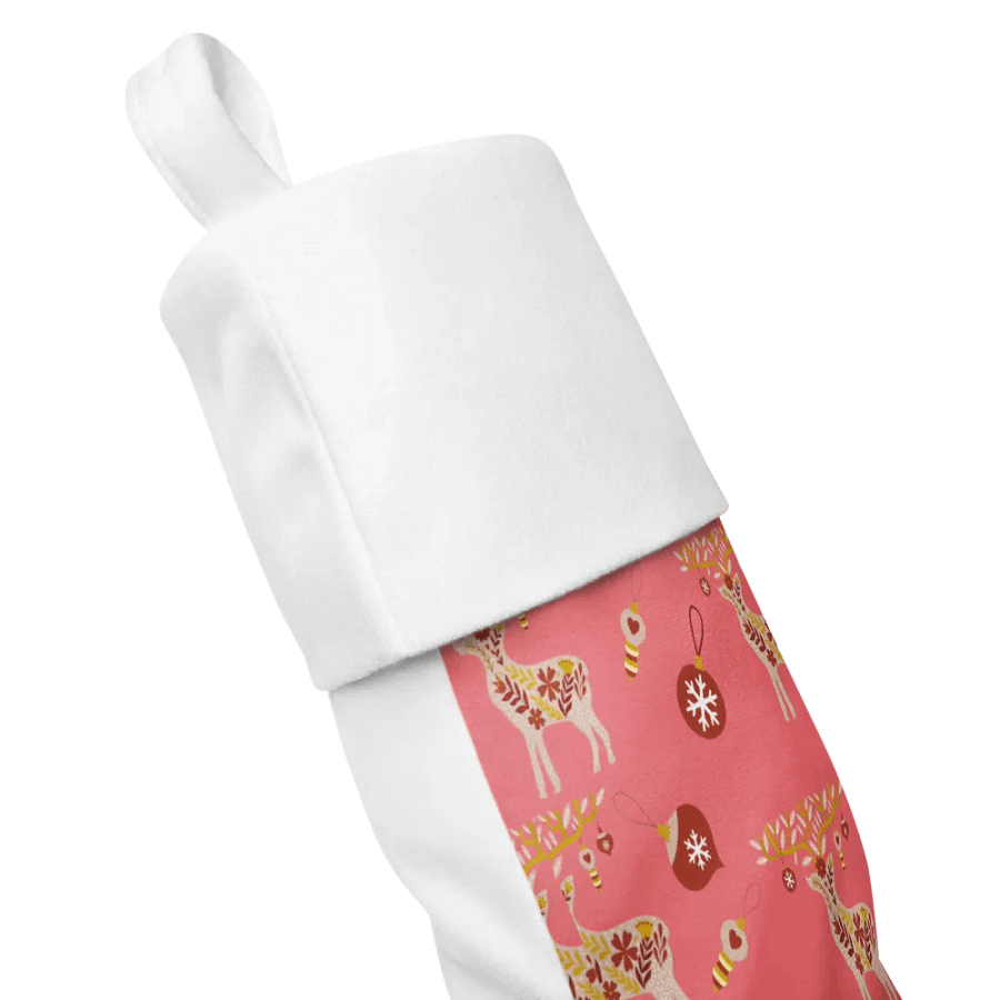 Deer & Ornament Stocking - Red product image (3)