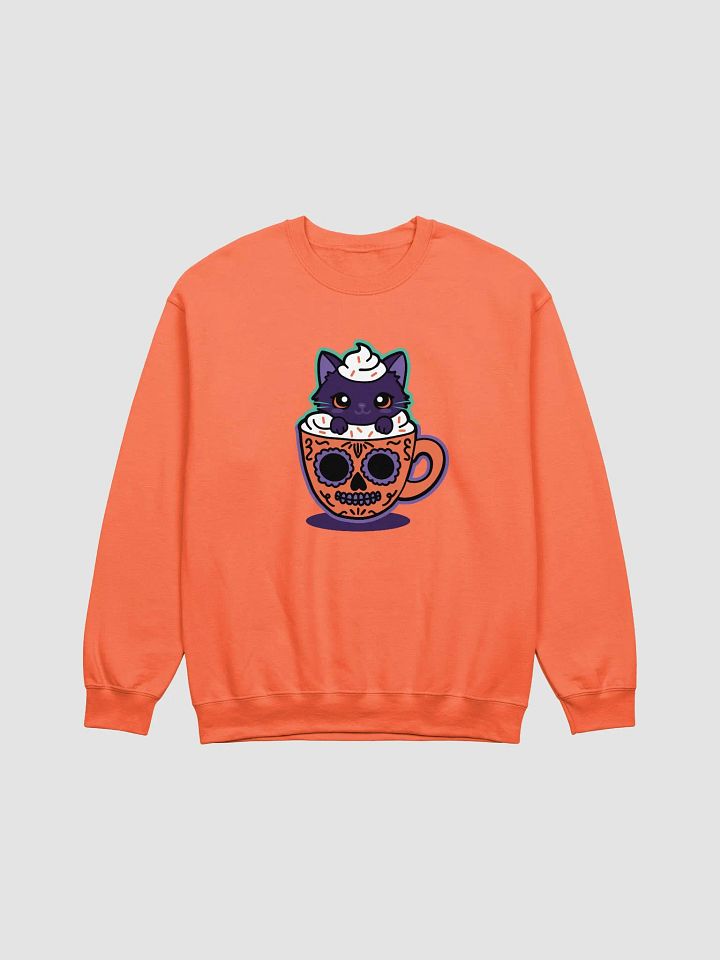 Sugar Skull Kitten Mug Classic Crewneck Sweatshirt product image (1)