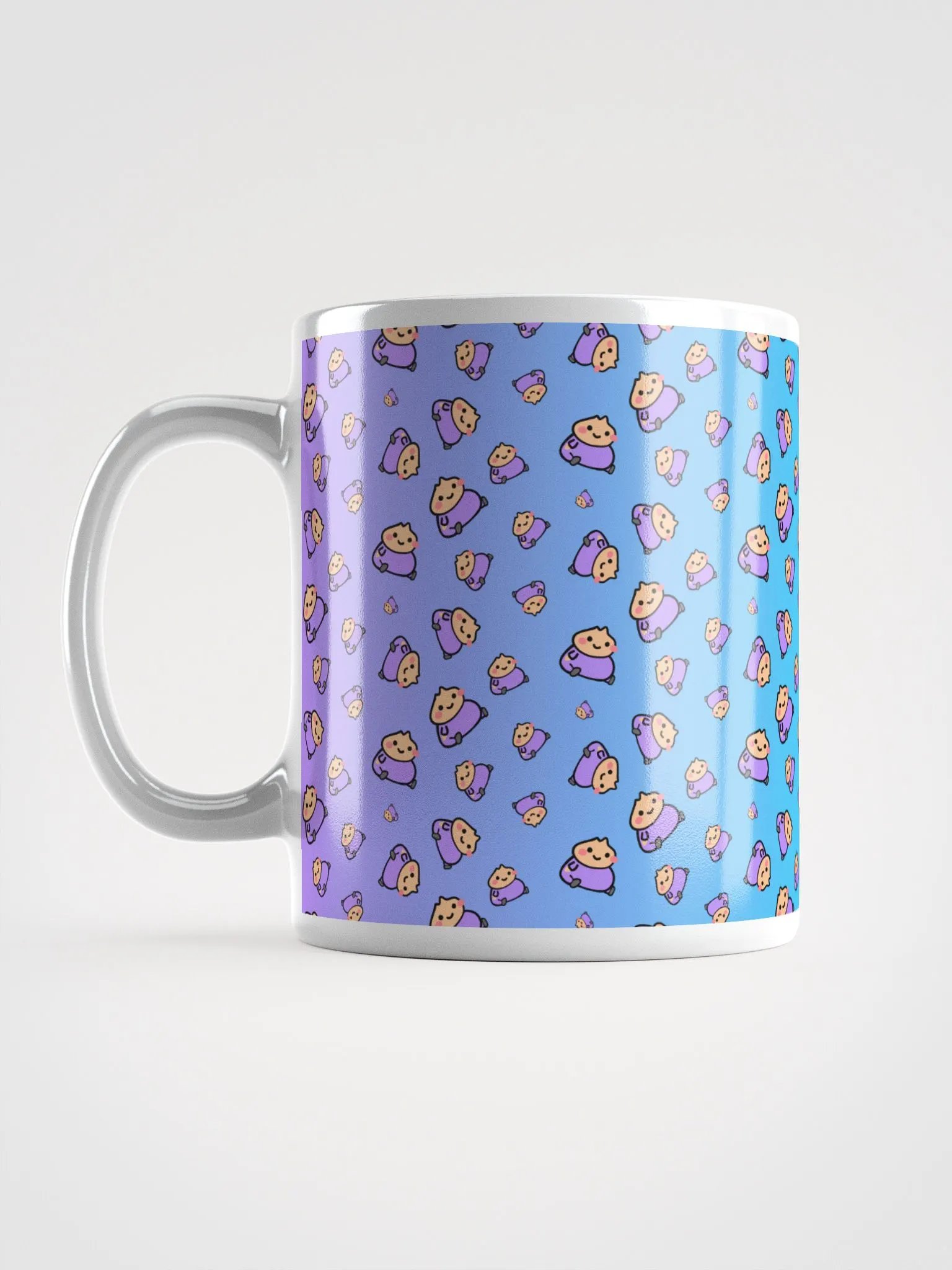 Dumpling Sitt | 2 | Pattern on Gradient | Glossy Mug product image (2)