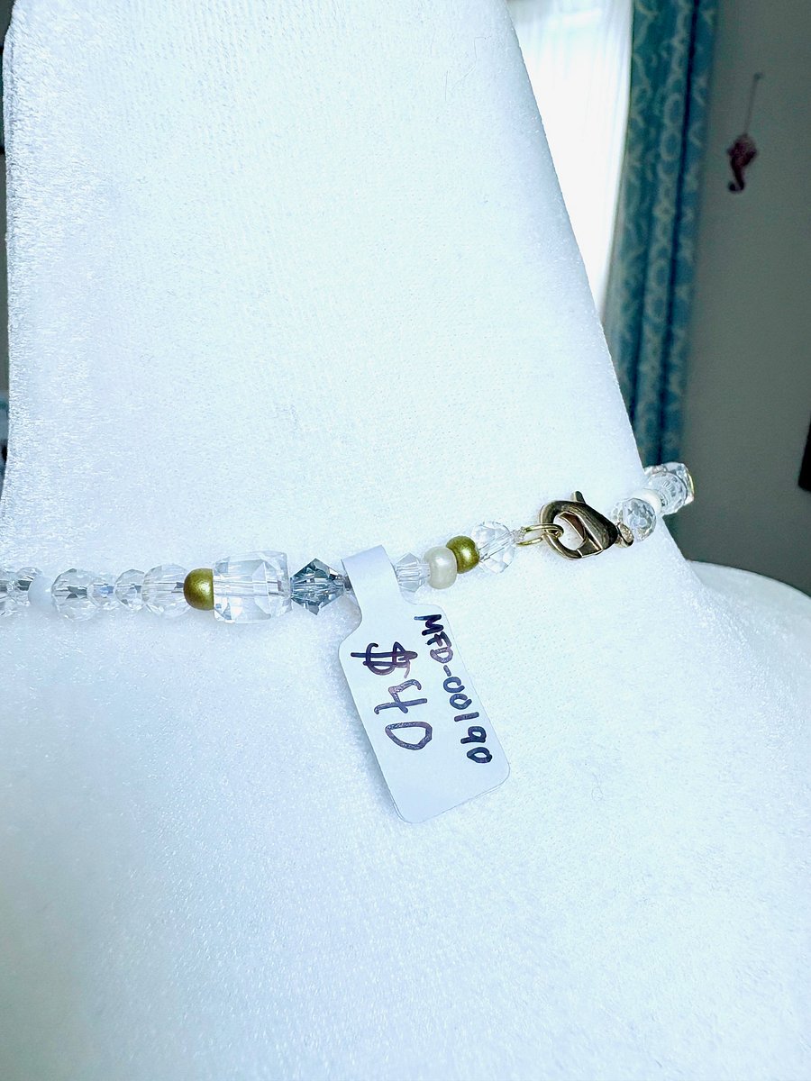 Coastal Glow Druzy Pendant Necklace | Handmade Glass Beaded Jewelry | Monique Faella Designs™ | MFD-00190 product image (4)