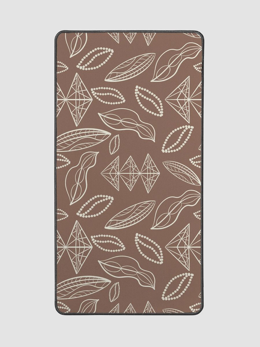 El Yunque Brew Bliss Abstract Coffee Bean Earthy Desk Pad product image (2)
