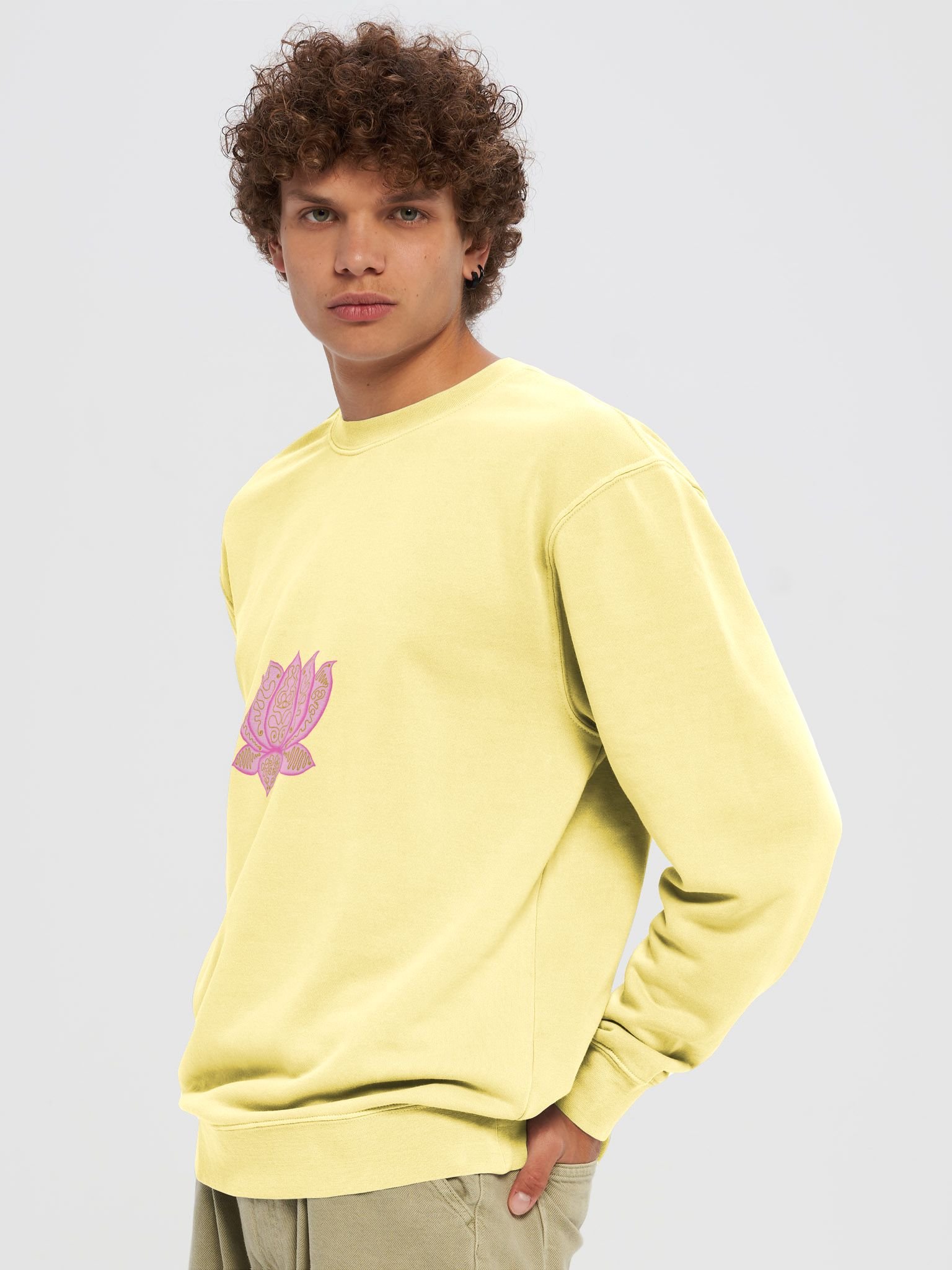 Golden Lotus Blossom Sweatshirt product image (5)