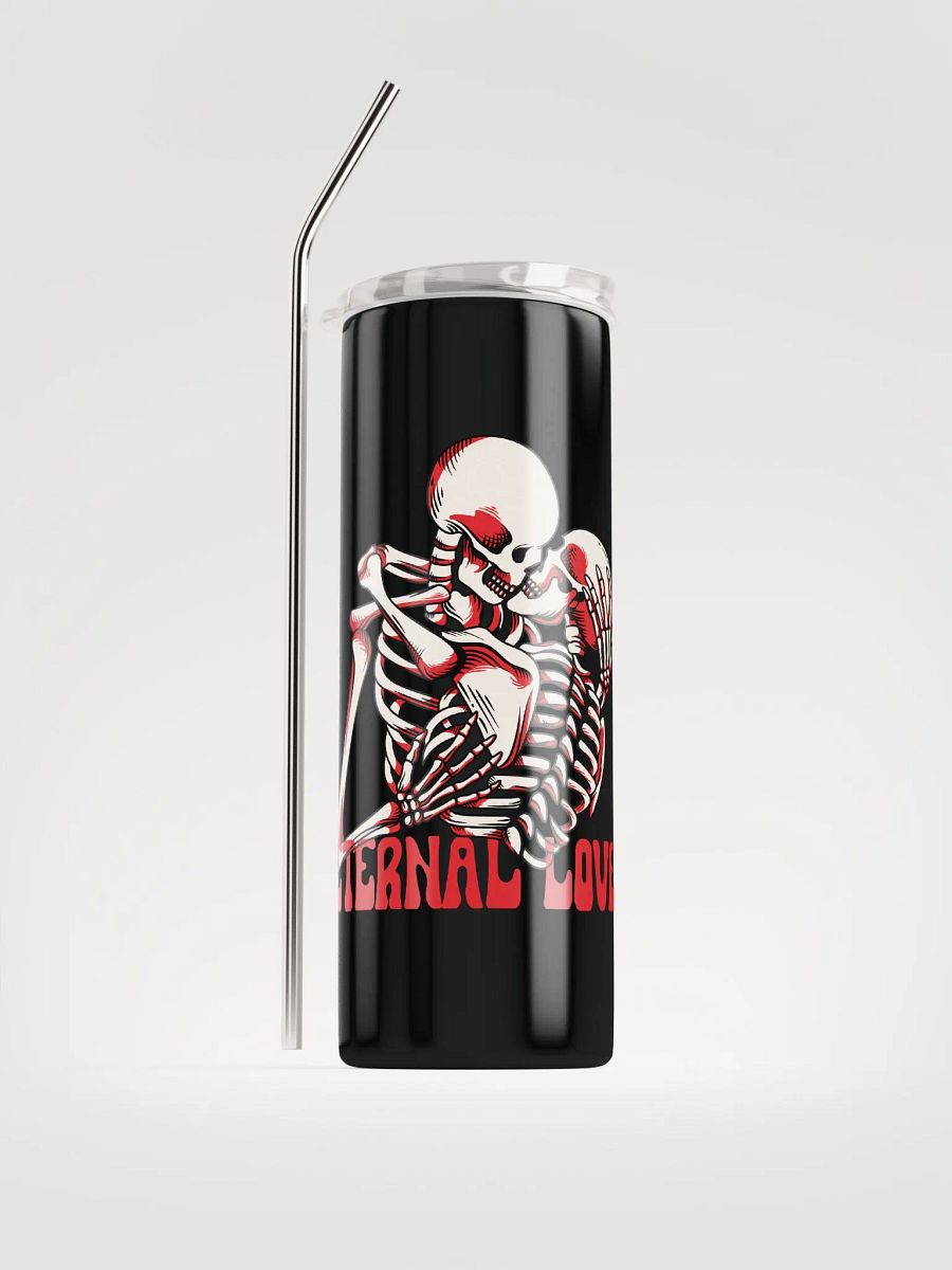 Gothic Valentine's Stainless Steel Tumbler: Eternal Love product image (1)