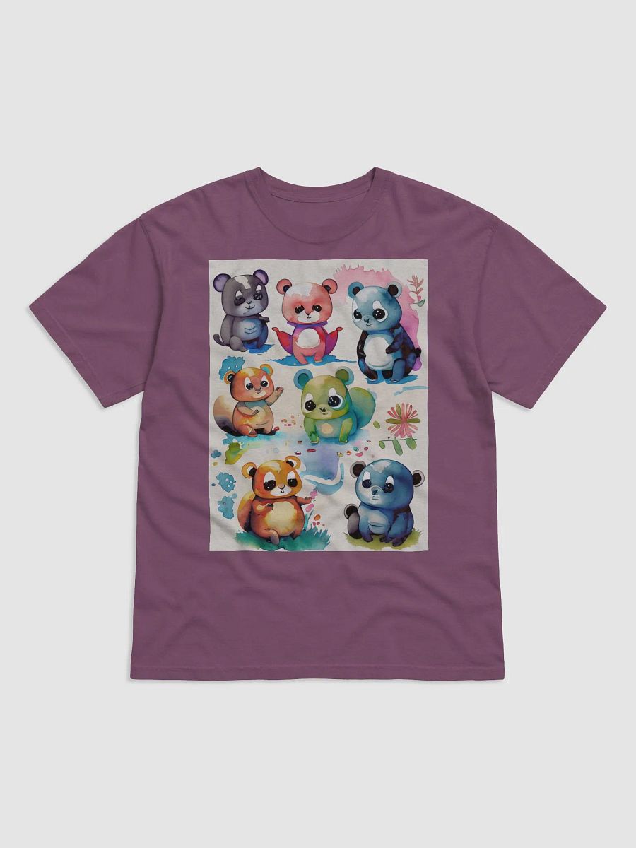 Animal Antics: Fun Watercolor Cartoon T-Shirt by Wear Your Values product image (10)