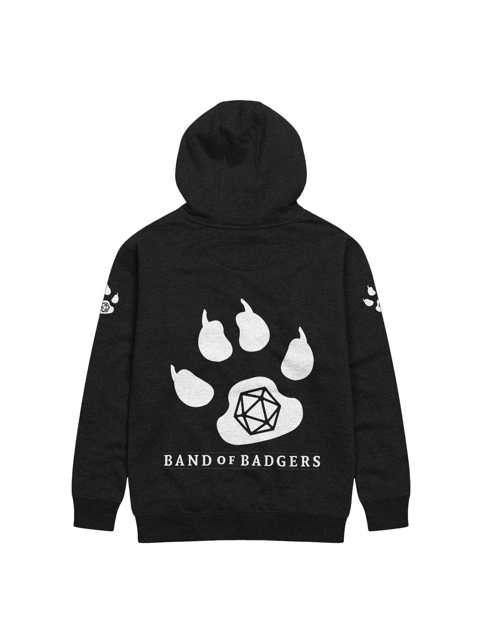 Paw Print Polyhedral Unisex Hoodie product image (2)