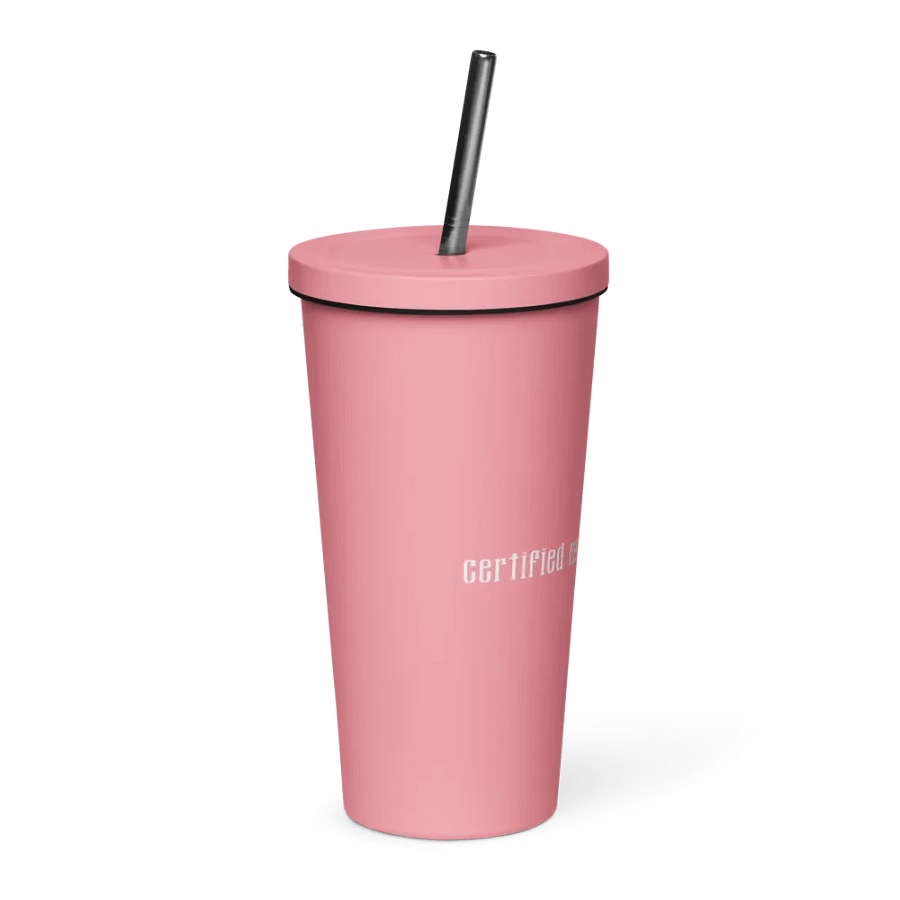 Certified Monster Romancer Tumbler with Straw - Pink product image (4)