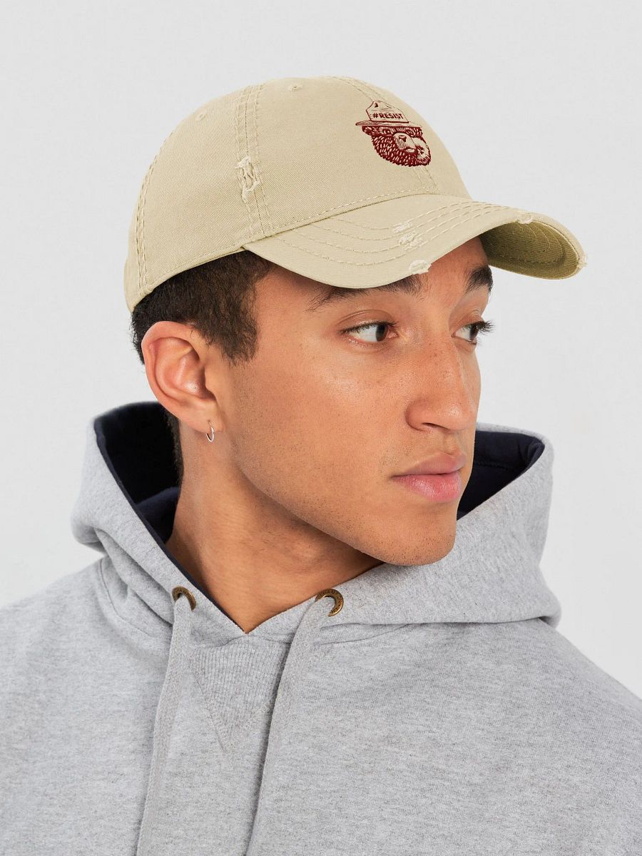 Smokey RESIST BEAR Distressed Hat (Sedona) Alt National Parks Embroidered Cap product image (7)
