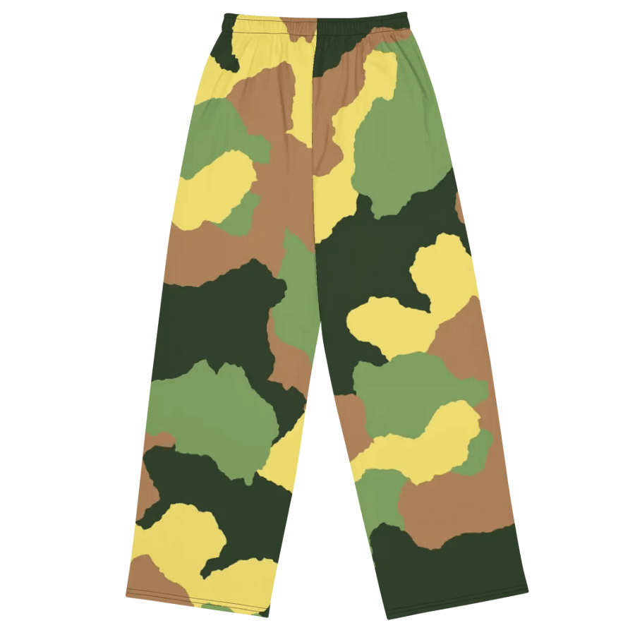 Camo All-Over Print Unisex Wide-Leg Pants product image (7)