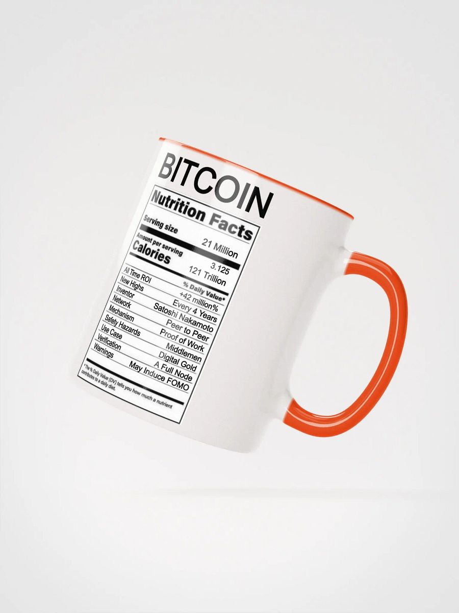 BITCOIN Nutrition Mug product image (3)