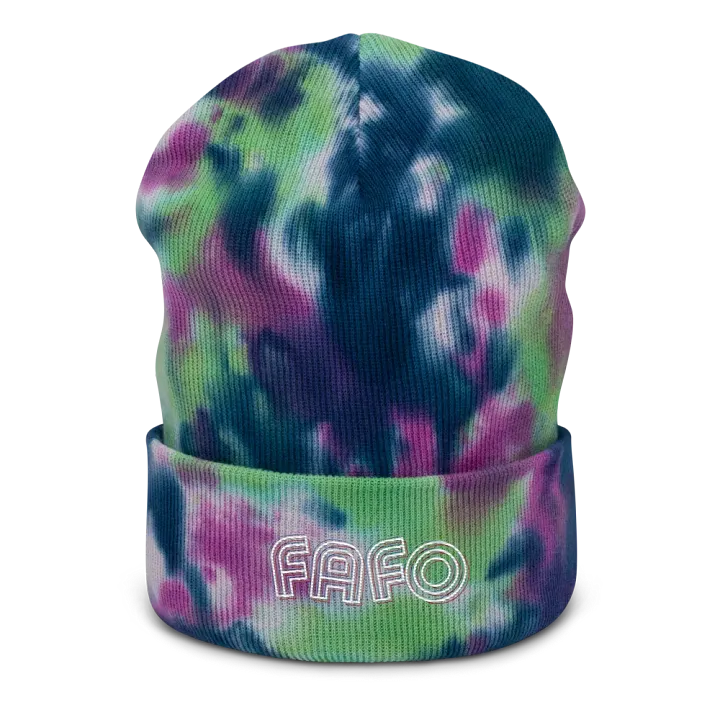 FAFO tie-dye beanie product image (5)