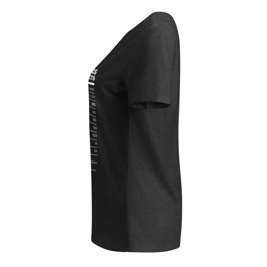 Apologetics Nutrition Facts Women's V-Neck T-Shirt product image (3)