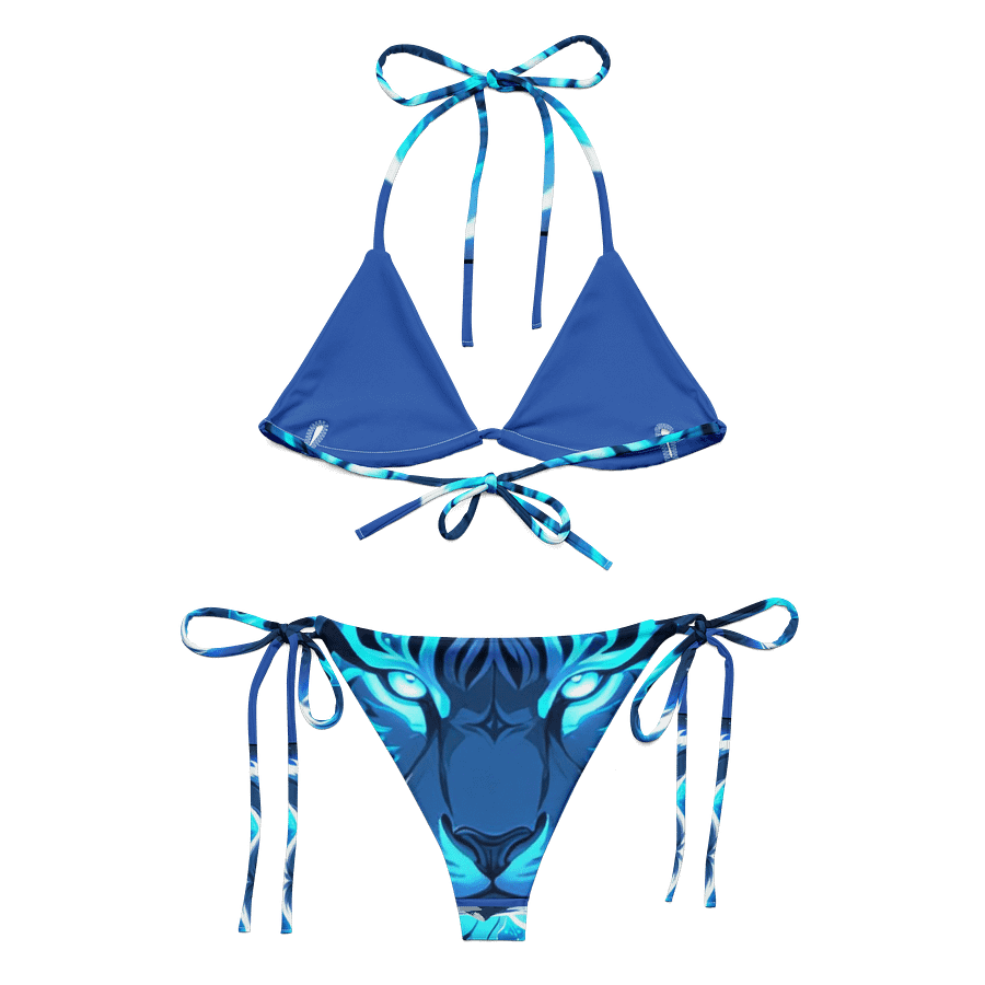 Luminous Blue Tiger Bikini Set product image (4)
