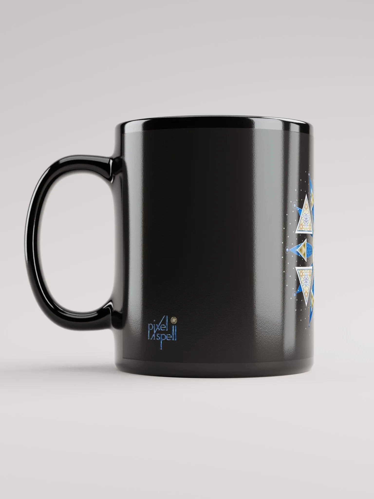 Mandala of Hope Black Glossy Mug product image (6)