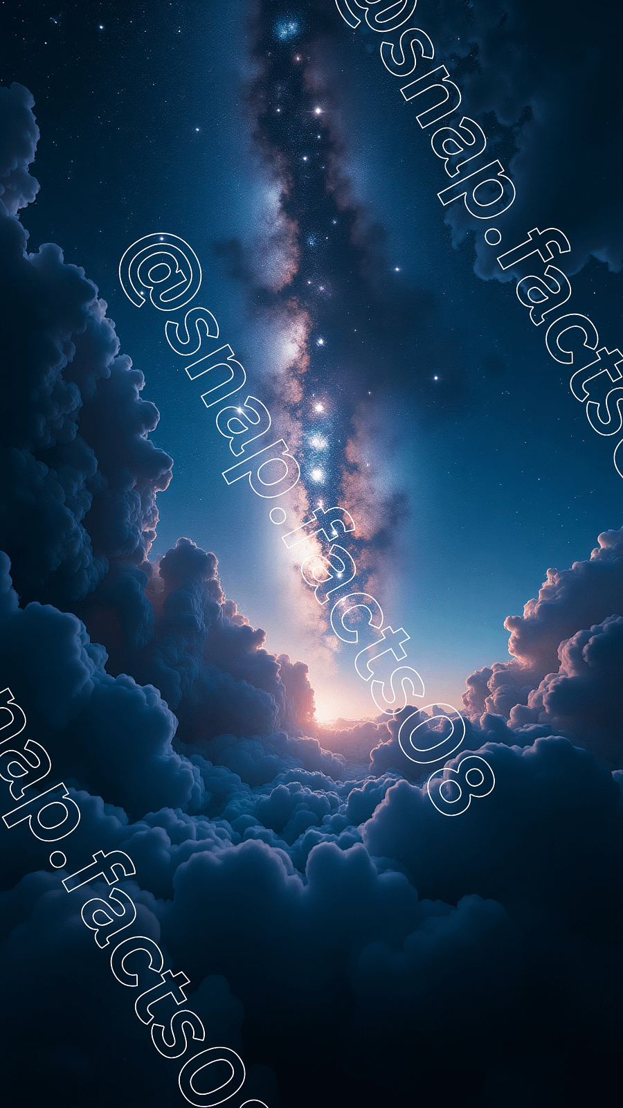 Gate to the Galaxy – Heavenly Starscape Above the Clouds product image (1)