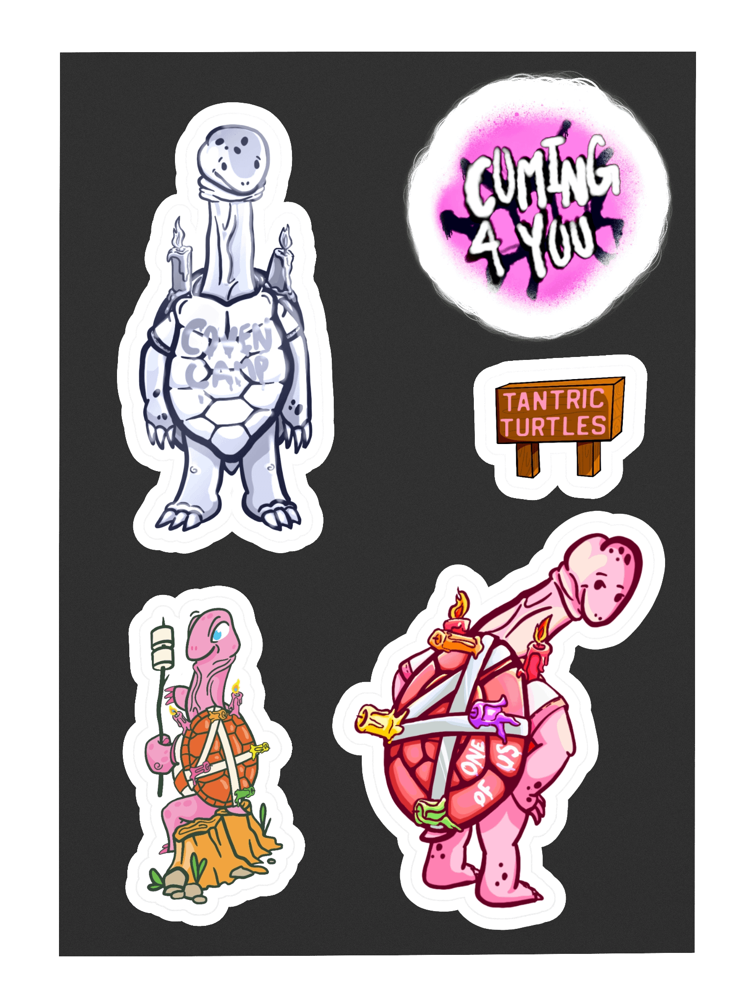 Silver Tantric Turtles Sticker sheet product image (3)