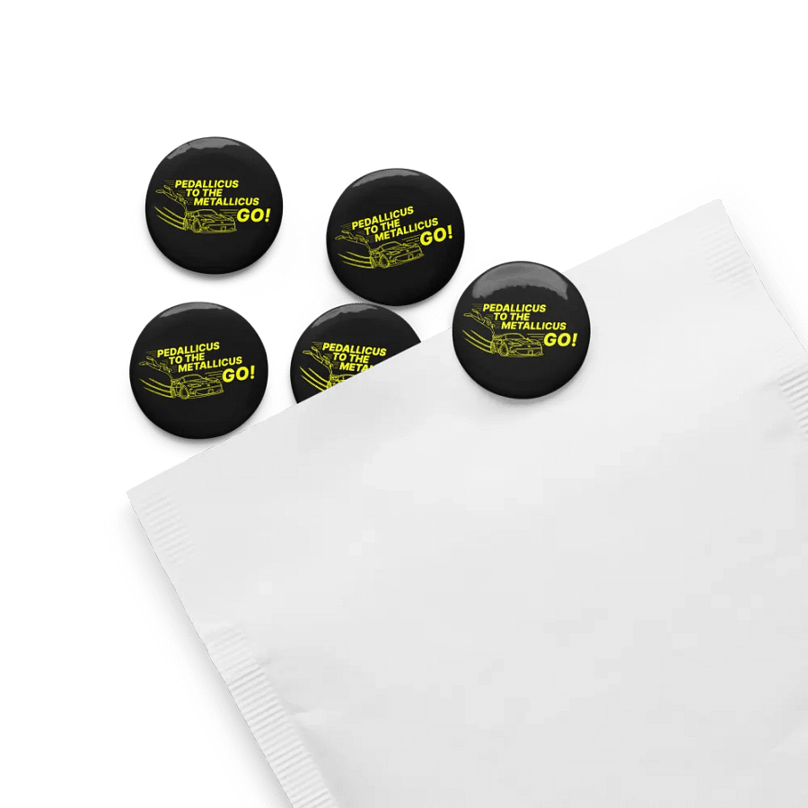 PEDALLICUS TO THE METALLICUS PIN (SET OF 5) product image (7)
