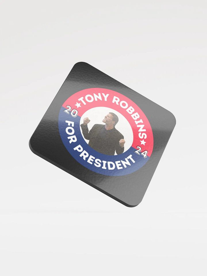 'Tony Robbins for President' 2024 Campaign Button Coaster product image (1)