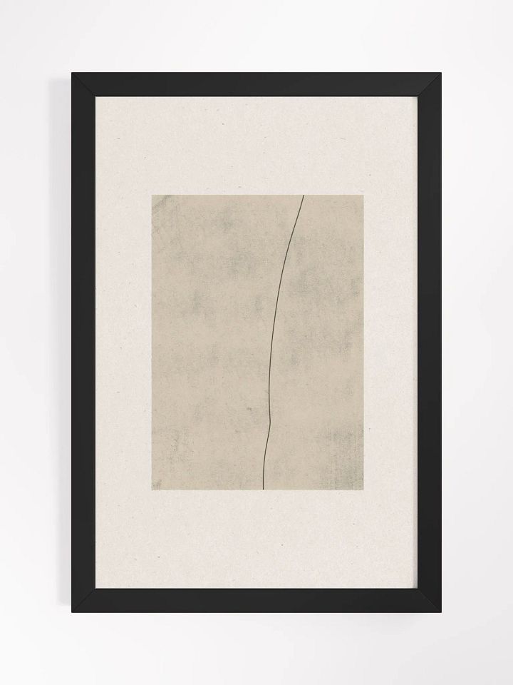 Curved Elegance Framed Poster | Modern Abstract Art for Home & Office Decor product image (1)