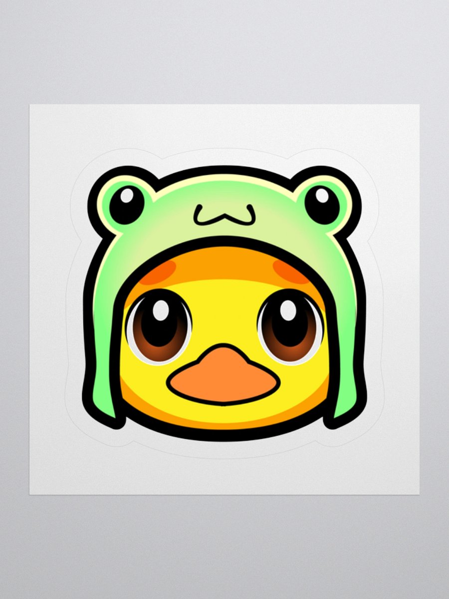 Frog Hat Chick Kiss Cut Stickers product image (1)
