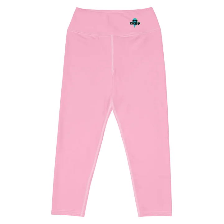 Women's Cotton Candy Pink ZKOT Yoga Capri Leggings - Show your Support with Style - Womenswear product image (1)