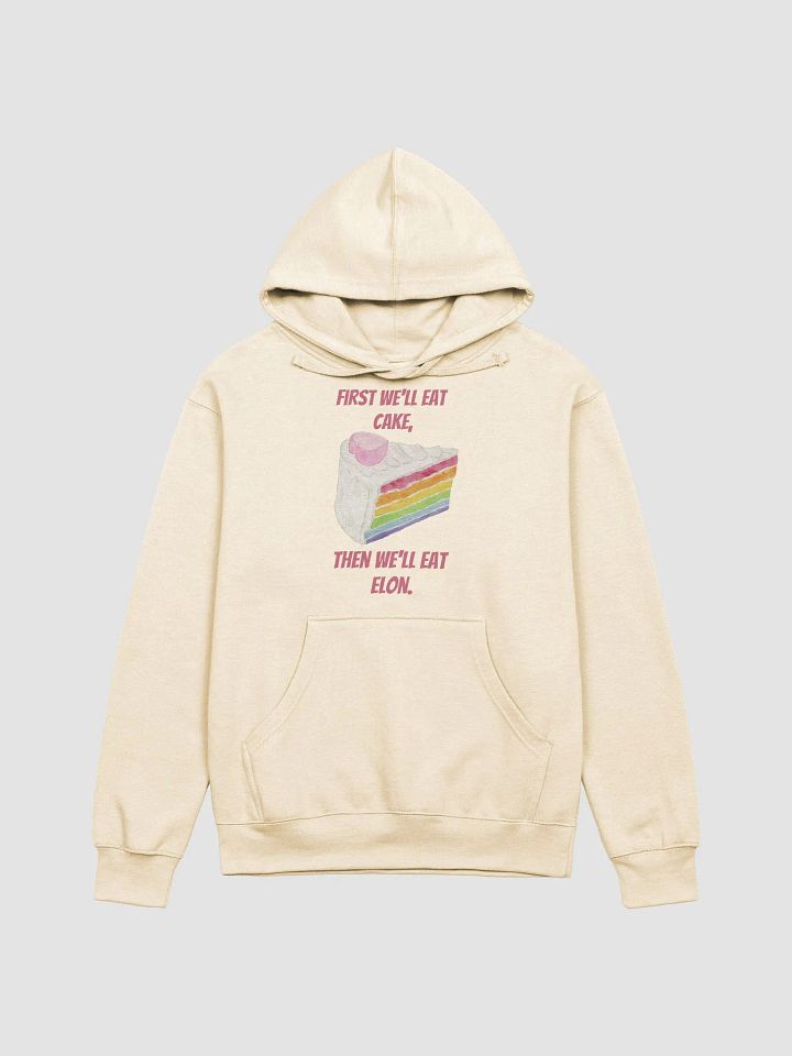 First Cake, Then Elon Adult Hoodie product image (4)