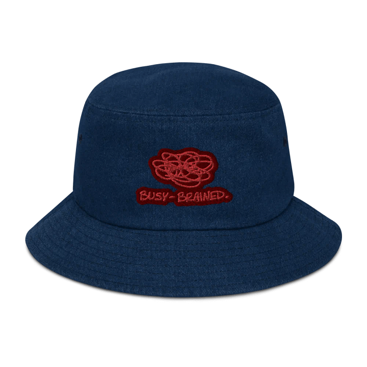 BUSY-BRAINED (cherry) denim bucket hat product image (1)