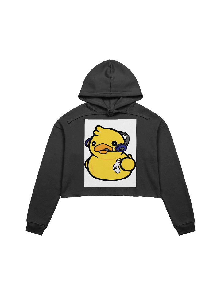 Quacktastic Gamer Duck Crop Hoodie product image (1)