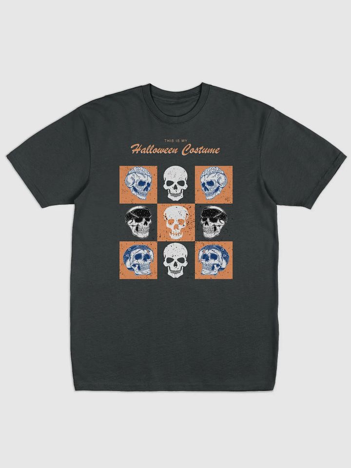 Skull Grid Halloween Tee product image (1)