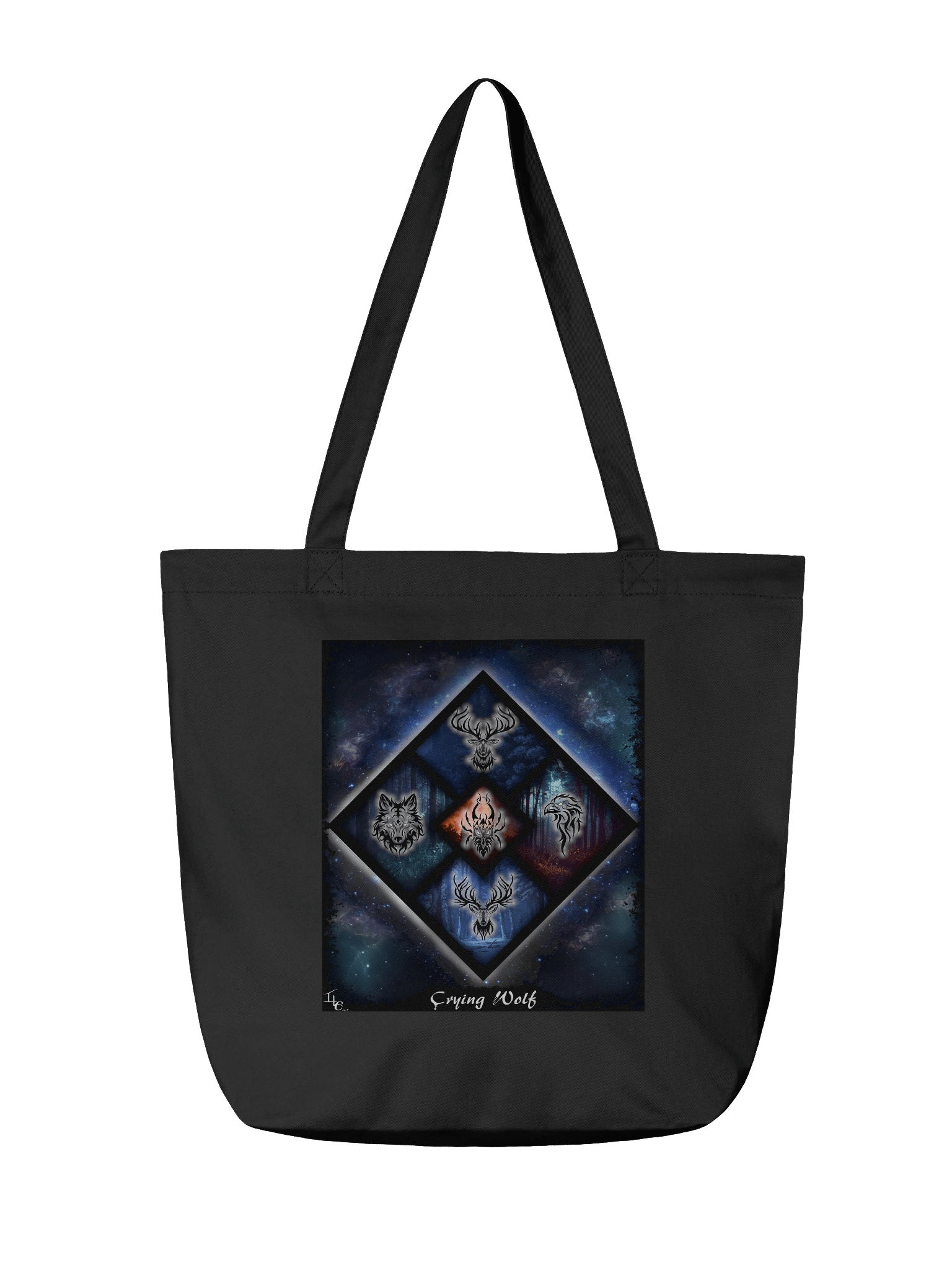 Crying Wolf Galaxy Tote Bag product image (2)