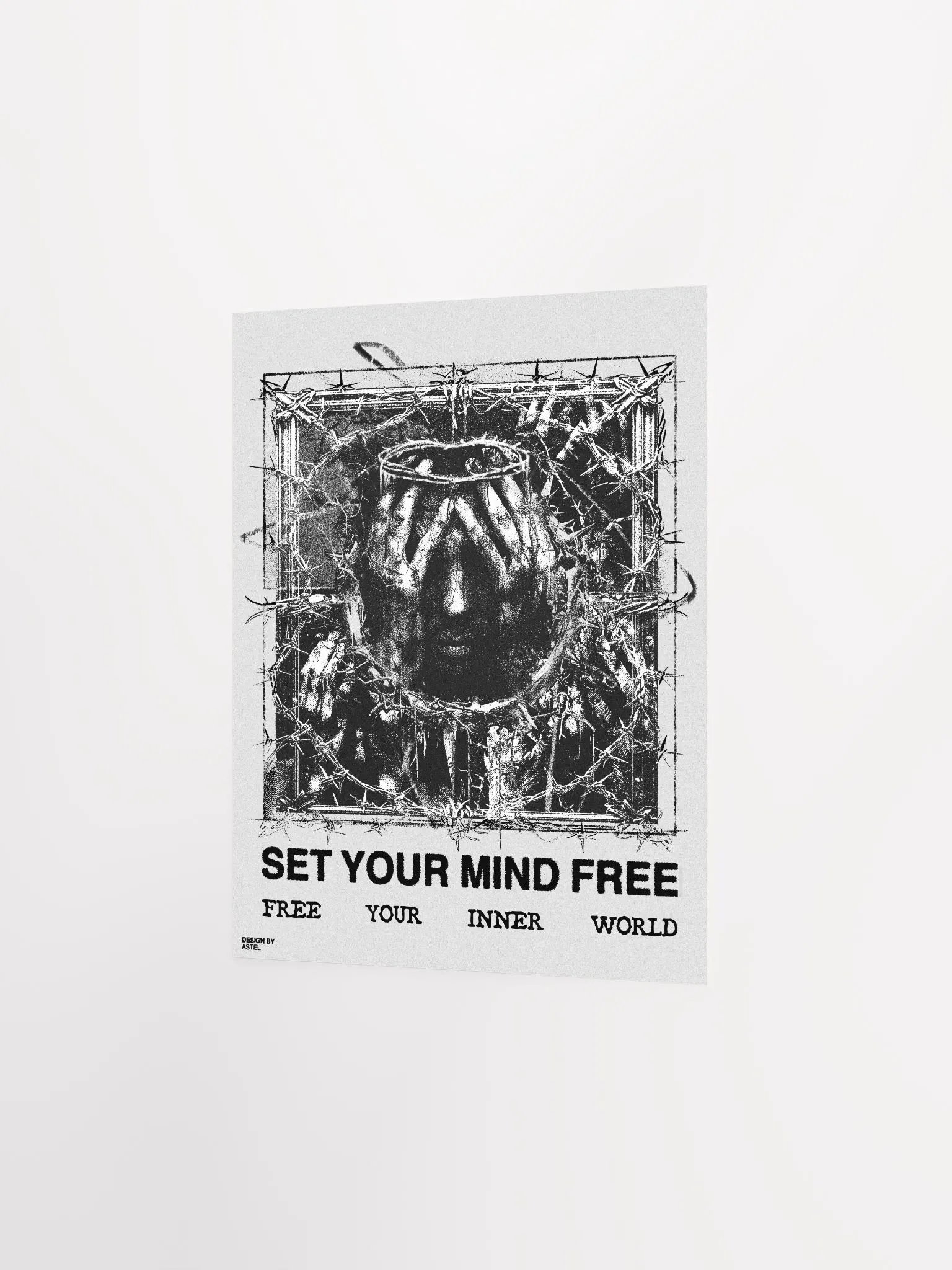 'SET YOUR MIND FREE' POSTER (WHITE VERSION) product image (4)