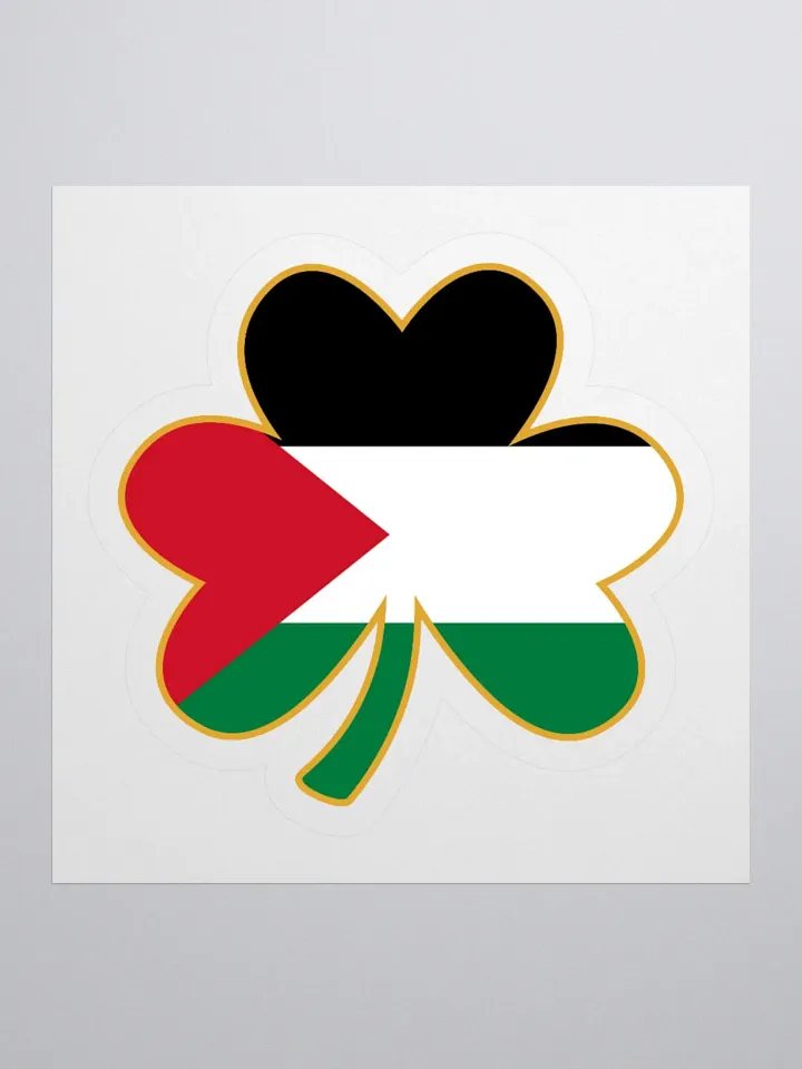 Paddystanian Irish Palestine Flag Sticker product image (3)