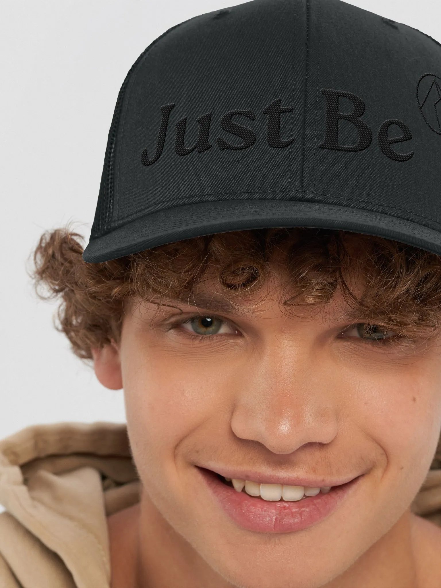 Just Be, Just Black Trucker Cap product image (8)