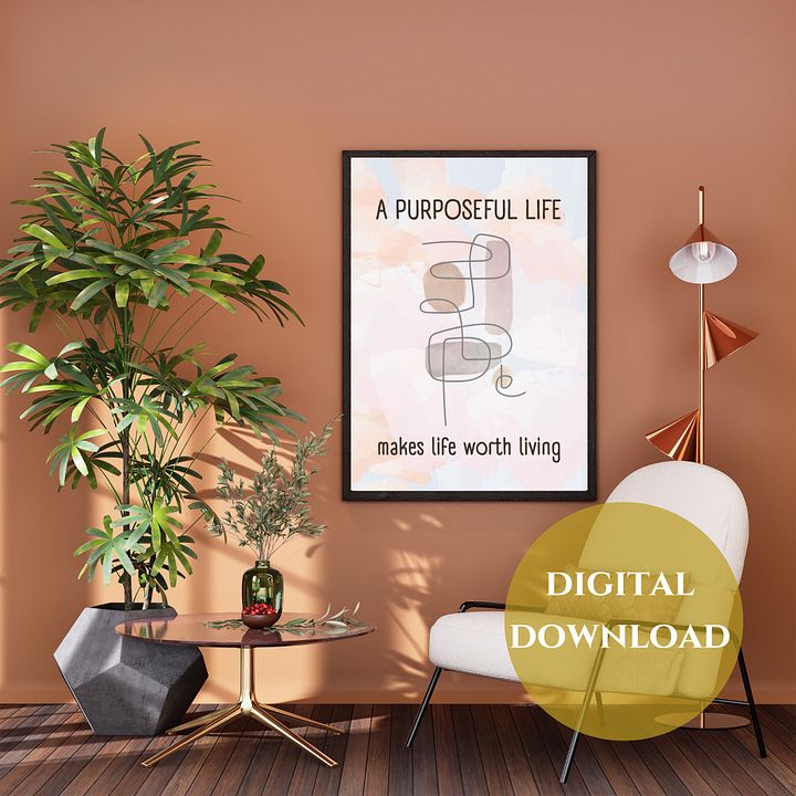 Worthy Life Printable Wall Art product image (1)