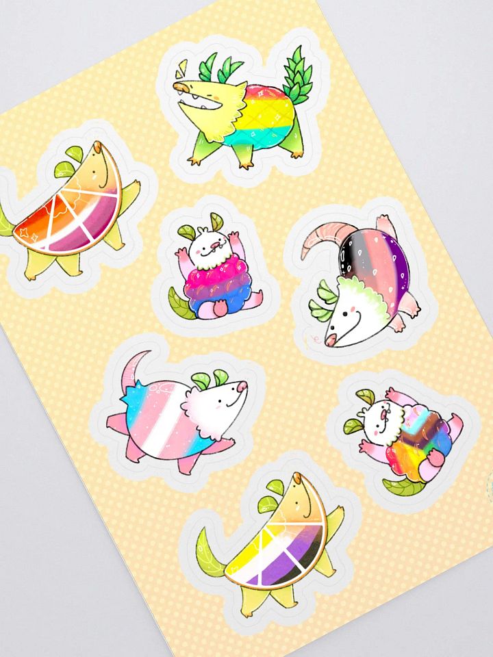 PRIDE POSSUM FRUIT STICKERS product image (1)